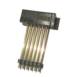 il nero diritto del connettore PBT dell'intestazione della scatola del passo di 2.54mm, aggiunge la plastica ROHS 12P