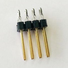 Il nero ROHS del passo PBT di Pin Header Connector Single Row 2,54 di misura di stampa di WCON