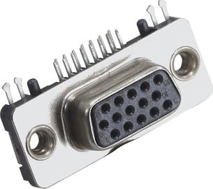 PA66 15 bronzo fosforoso femminile del connettore del sottomarino di Pin D esile con il logo ROHS di WCON