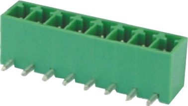 SN della IMMERSIONE ad angolo retto PA66 30%GF UL94V-0 del connettore dei blocchetti terminali 1*8P di 3.5mm placcato