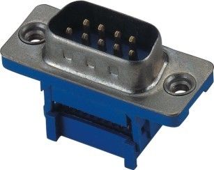 Tipo doppio maschio linea penetrante di fila IDC di Pin dell'ottone 9 del connettore PBT del sottomarino di D