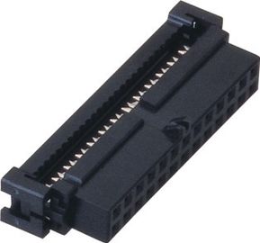 20 femmina del connettore dell'incavo del pin 2.00mm IDC con il bronzo fosforoso Sel Au/Sn dell'urto PBT