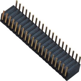 Inserzione laterale doppia 90°DIP H=3.45 ROHS dell'intestazione femminile 2x20 del bronzo fosforoso 1.27mm