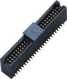 intestazione nera 50Pin SMT LCP del contenitore di plastica 1,27 con il materiale ad alta temperatura ROHS di Diff.Post