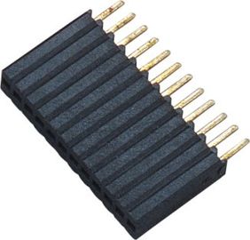 connettore femminile del connettore dell'intestazione di 1*12P H=8.5 1,27 millimetri di bronzo fosforoso del passo