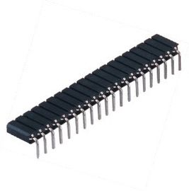 il nero femminile di PPS dell'angolo retto di fila del doppio del connettore dell'intestazione di Pin del giro di 2.54mm