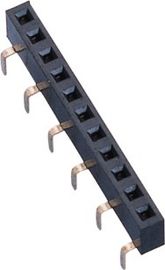 La cima dei piedi del centopiedi entra nell'intestazione femminile della femmina del PWB del connettore dell'intestazione del passo di 2.54mm