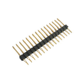 Il nero ROHS del passo PBT di Pin Header Connector Single Row 2,54 di misura di stampa di WCON