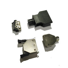 Il nero nero Sel.5U» Au/Sn ROHS del maschio PBT di Pin di SCSI CEN-TYPE 14 dei connettori di Pin del computer