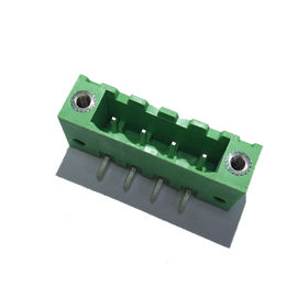 5,08 verde maschio ROHS dell'angolo retto PA66 del connettore Pluggable dei blocchetti terminali