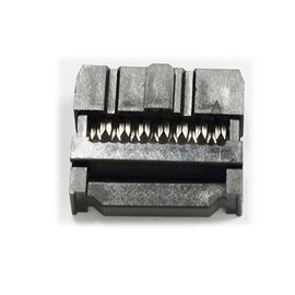 Tipo della primavera dell'incavo 14P di WCON 2.54mm IDC con Au/Ni dell'urto Sel.1U» senza nero di gommino di protezione