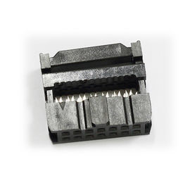 Tipo della primavera dell'incavo 14P di WCON 2.54mm IDC con Au/Ni dell'urto Sel.1U» senza nero di gommino di protezione