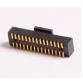 Tipo intestazione di SMT di Pin di connettore 1,27 flash ROHS dell'oro del nero del passo PA9T di millimetro
