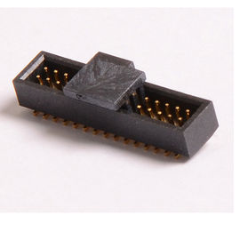 Tipo intestazione di SMT di Pin di connettore 1,27 flash ROHS dell'oro del nero del passo PA9T di millimetro