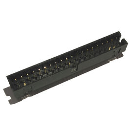 Flash dell'intestazione 14P H=6.4 Sel.Gold della scatola del nero 2,00 di PA9T/Sn diritti ROHS