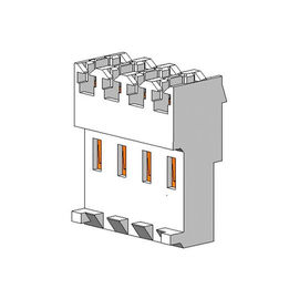 TIPO tipo di piegatura cavo di T &quot; del WAFER 4P di 3.96MM dello smd per imbarcarsi su connectorSn placcato con PA66 tagliato ROHS