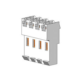 TIPO tipo di piegatura cavo di T &quot; del WAFER 4P di 3.96MM dello smd per imbarcarsi su connectorSn placcato con PA66 tagliato ROHS