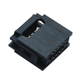 Pin Header femminile 2,54 incavo in due pezzi del Ce del vassoio 1u del nero di Pbt di stile di millimetro
