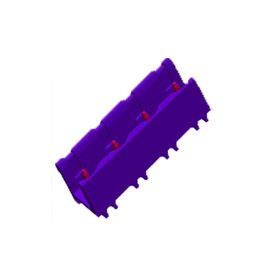 7,62 blocchetto terminali Pluggable maschio del connettore del blocchetto terminali del passo 1*4P/supporto del pannello
