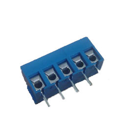 euro connettore del blocchetto terminali di 5P 3.50mm con lo Sn blu diritto di protezione H=8.4 PBT del cavo placcato