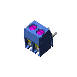euro connettore del blocchetto terminali di 5P 3.50mm con lo Sn blu diritto di protezione H=8.4 PBT del cavo placcato