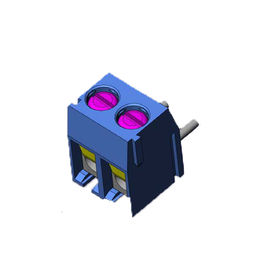 Euro 2P blocchetto terminali ad angolo retto di H=8.4 3.81mm PBT ROHS placcato SN blu