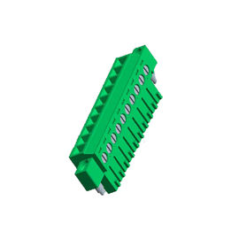Verde Pluggable del connettore PA66 del blocchetto terminali della latta 3,81 opachi con l'orecchio 7P ROHS