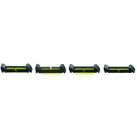 imballaggio ad angolo retto del tubo dell'intestazione dell'espulsore dell'intestazione 1.27mm del fermo del nero UL94V-0 di 40P PA9T breve