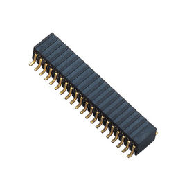 Inserzione laterale doppia 90°DIP H=3.45 ROHS dell'intestazione femminile 2x20 del bronzo fosforoso 1.27mm