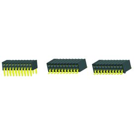 Inserzione laterale doppia 90°DIP H=3.45 ROHS dell'intestazione femminile 2x20 del bronzo fosforoso 1.27mm