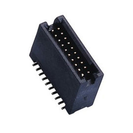 intestazione nera 50Pin SMT LCP del contenitore di plastica 1,27 con il materiale ad alta temperatura ROHS di Diff.Post
