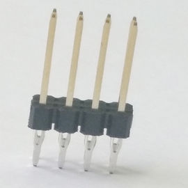 Il nero ROHS del passo PBT di Pin Header Connector Single Row 2,54 di misura di stampa di WCON