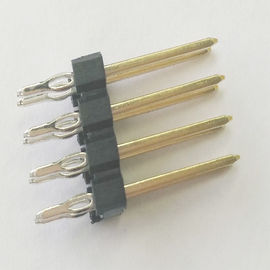 Il nero ROHS del passo PBT di Pin Header Connector Single Row 2,54 di misura di stampa di WCON