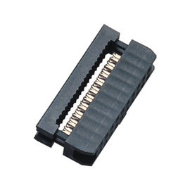 20 femmina del connettore dell'incavo del pin 2.00mm IDC con il bronzo fosforoso Sel Au/Sn dell'urto PBT