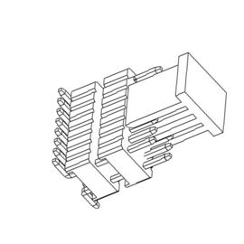 plastica del doppio di fila del connettore H=1.0mm SMT Doul dell'intestazione di Pin di 1.27mm