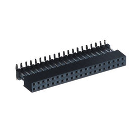 il connettore di fila del doppio del passo di 2.0mm aggiunge un tipo di plastica il nero ROHS di SMT di LCP