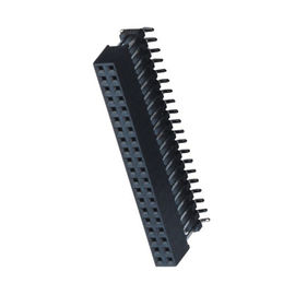 il connettore di fila del doppio del passo di 2.0mm aggiunge un tipo di plastica il nero ROHS di SMT di LCP