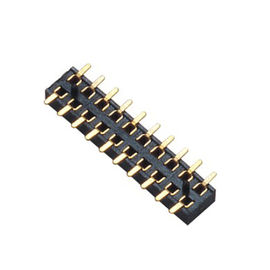 femmina doppia del connettore dell'intestazione di Pin di fila 180° SMT di 1.27mm con la posta ed il metallo differenti