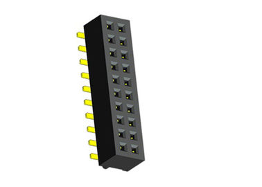 Bordo di WCON 1.00mm per imbarcarsi sul nero femminile di SMT PA9T del connettore dell'intestazione del collegamento con la posta