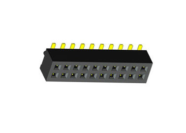 Bordo di WCON 1.00mm per imbarcarsi sul nero femminile di SMT PA9T del connettore dell'intestazione del collegamento con la posta