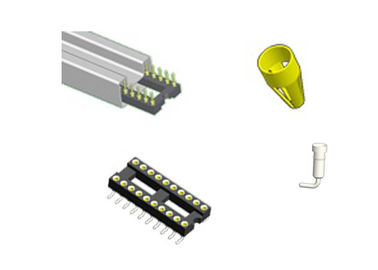 Pin 14 incavo bronzeo L=7.43mm di /Sn Michined IC dell'istantaneo dell'oro dell'intestazione femminile da 2,54 millimetri