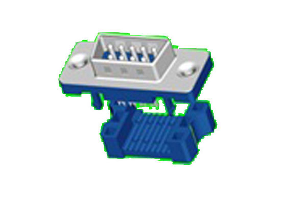 Tipo doppio maschio linea penetrante di fila IDC di Pin dell'ottone 9 del connettore PBT del sottomarino di D