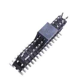 Connettore maschio dell'intestazione di PA9T, connettore doppio dell'intestazione di Smt di fila del passo di 2.54mm