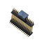 PCB Board Male 1.27*2.54mm Pin Header Connector Dual Row Double Plastic SMT  PA9T  Brass H=2.54