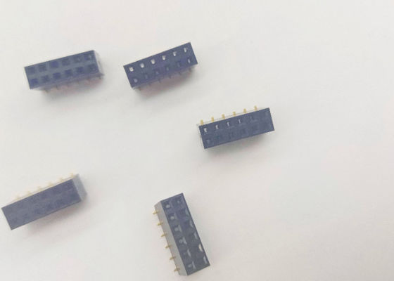 Tipo di SMT 2,54 millimetri dell'intestazione femminile di materia plastica ad angolo retto di PA 9T